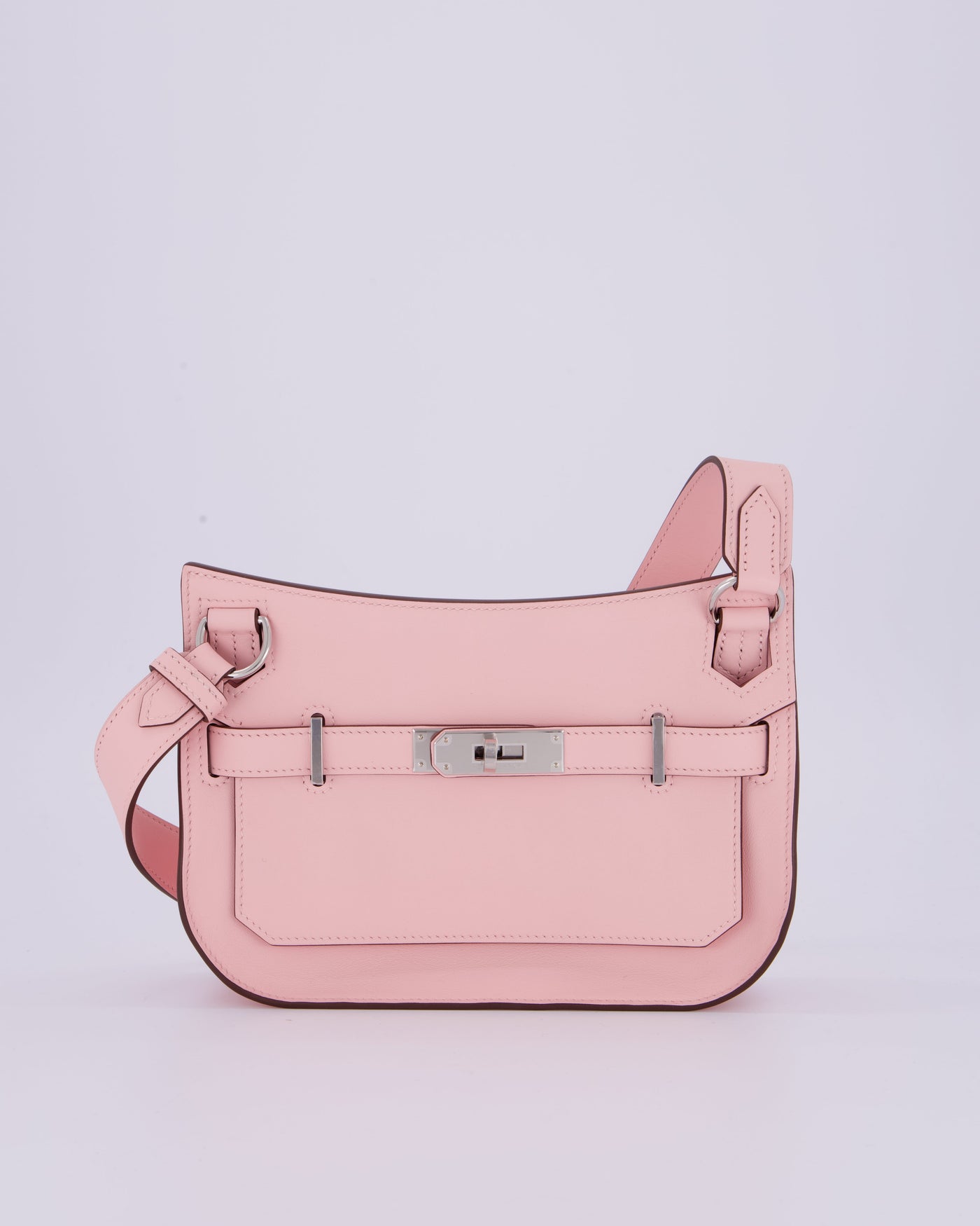 *RARE & HOT* Hermes Mini Jypsiere Bag in Rose Sakura Swift Leather with Palladium Hardware | Studio Nafay