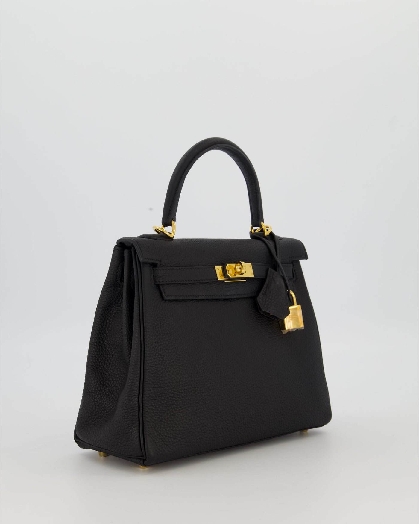 Hermes Kelly 25 Retourne Bag in Noir Togo Leather with Gold Hardware - Product Image 3