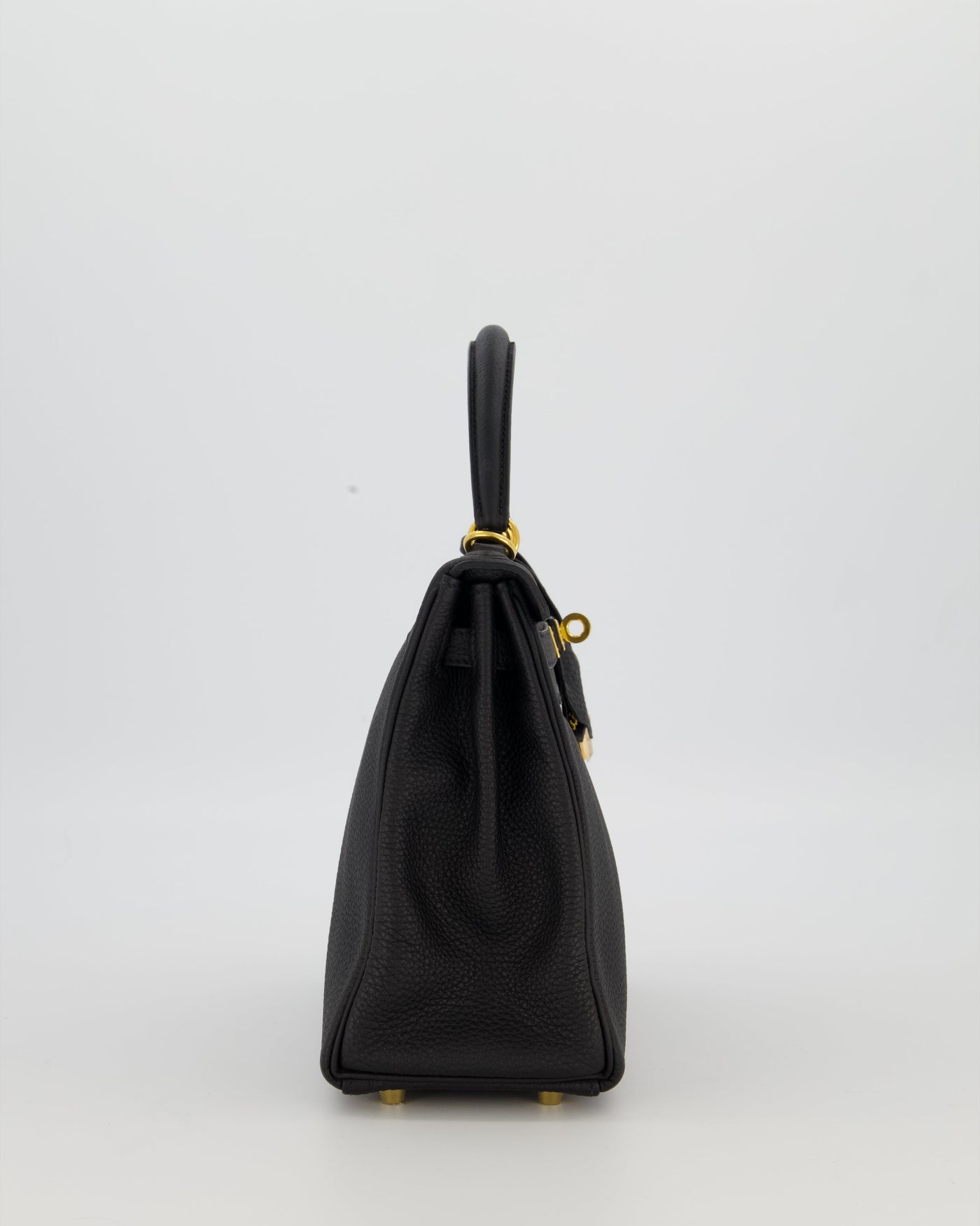 Hermes Kelly 25 Retourne Bag in Noir Togo Leather with Gold Hardware - Product Image 4