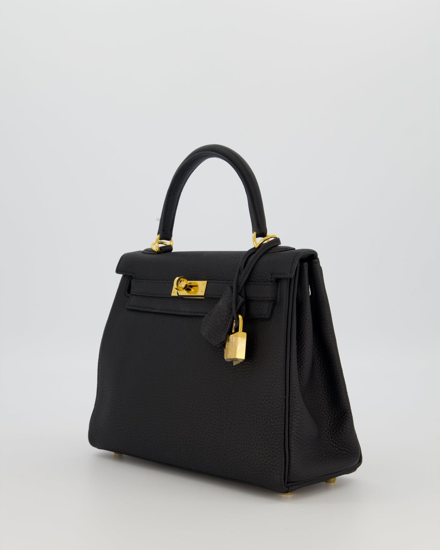 Hermes Kelly 25 Retourne Bag in Noir Togo Leather with Gold Hardware - Product Image 9