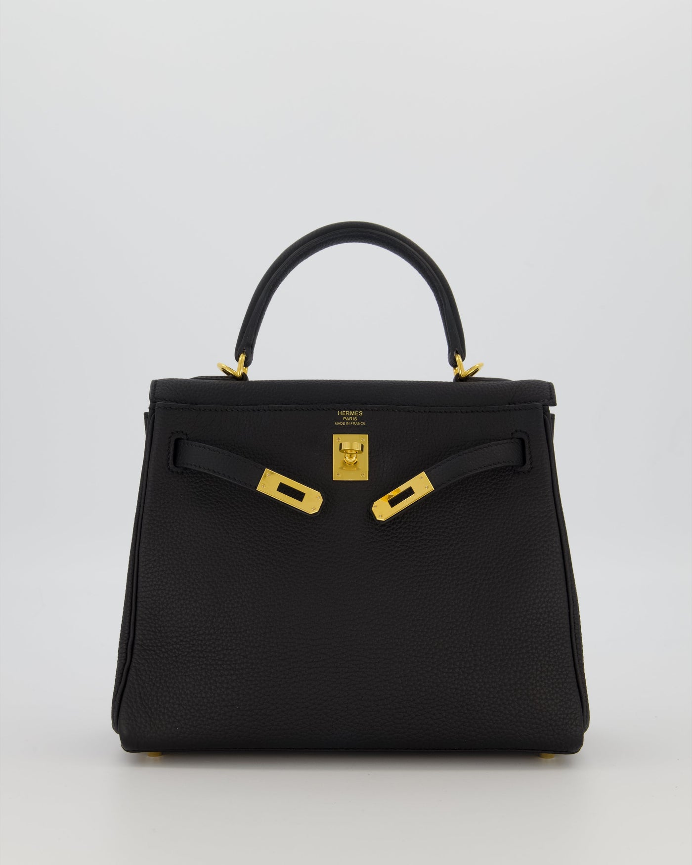 Hermes Kelly 25 Retourne Bag in Noir Togo Leather with Gold Hardware - Product Image 2