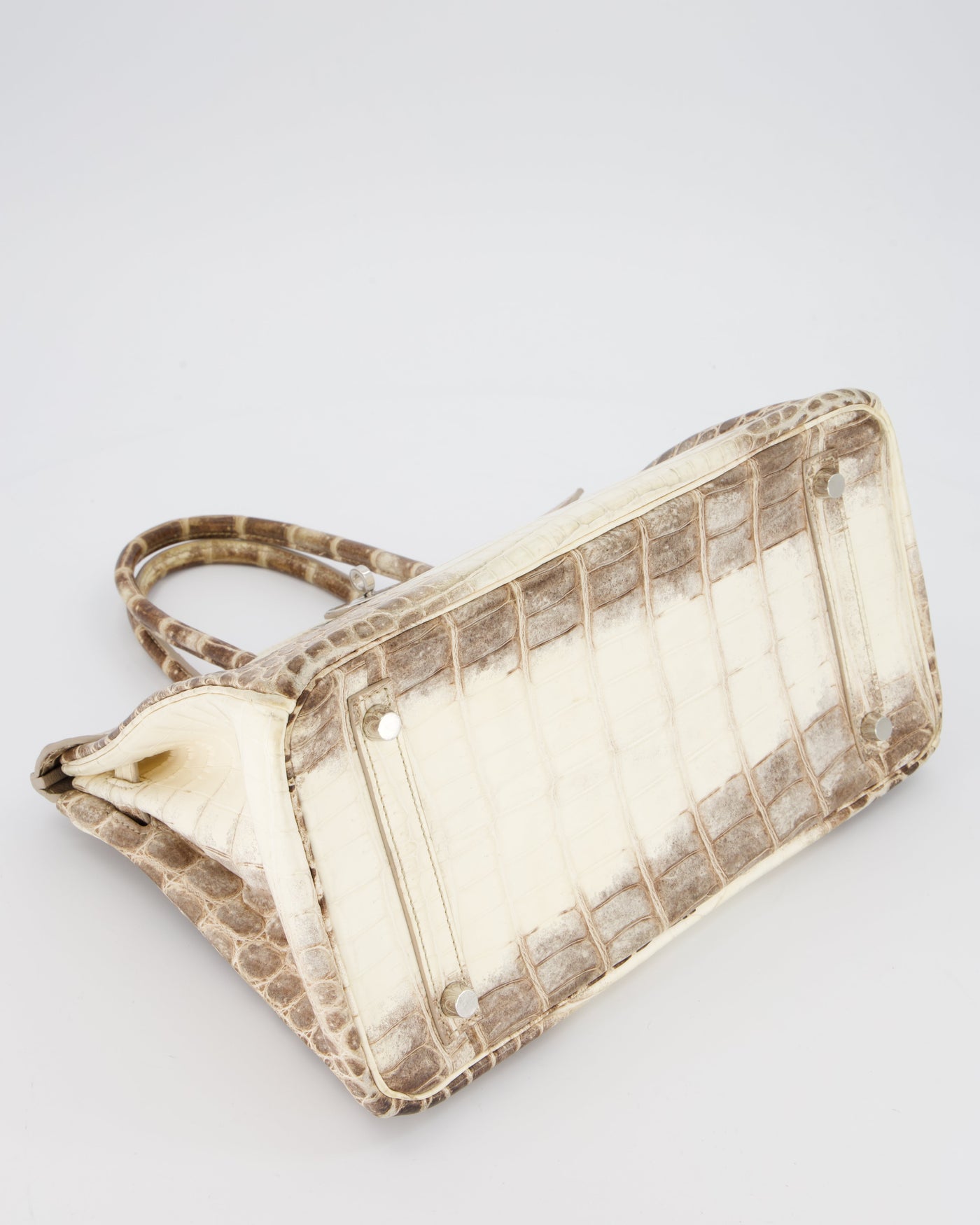 *SUPER RARE* Hermes Birkin 30 Retourne Bag in Himalaya Crocodile Niloticus Leather with Palladium Hardware - Product Image 27