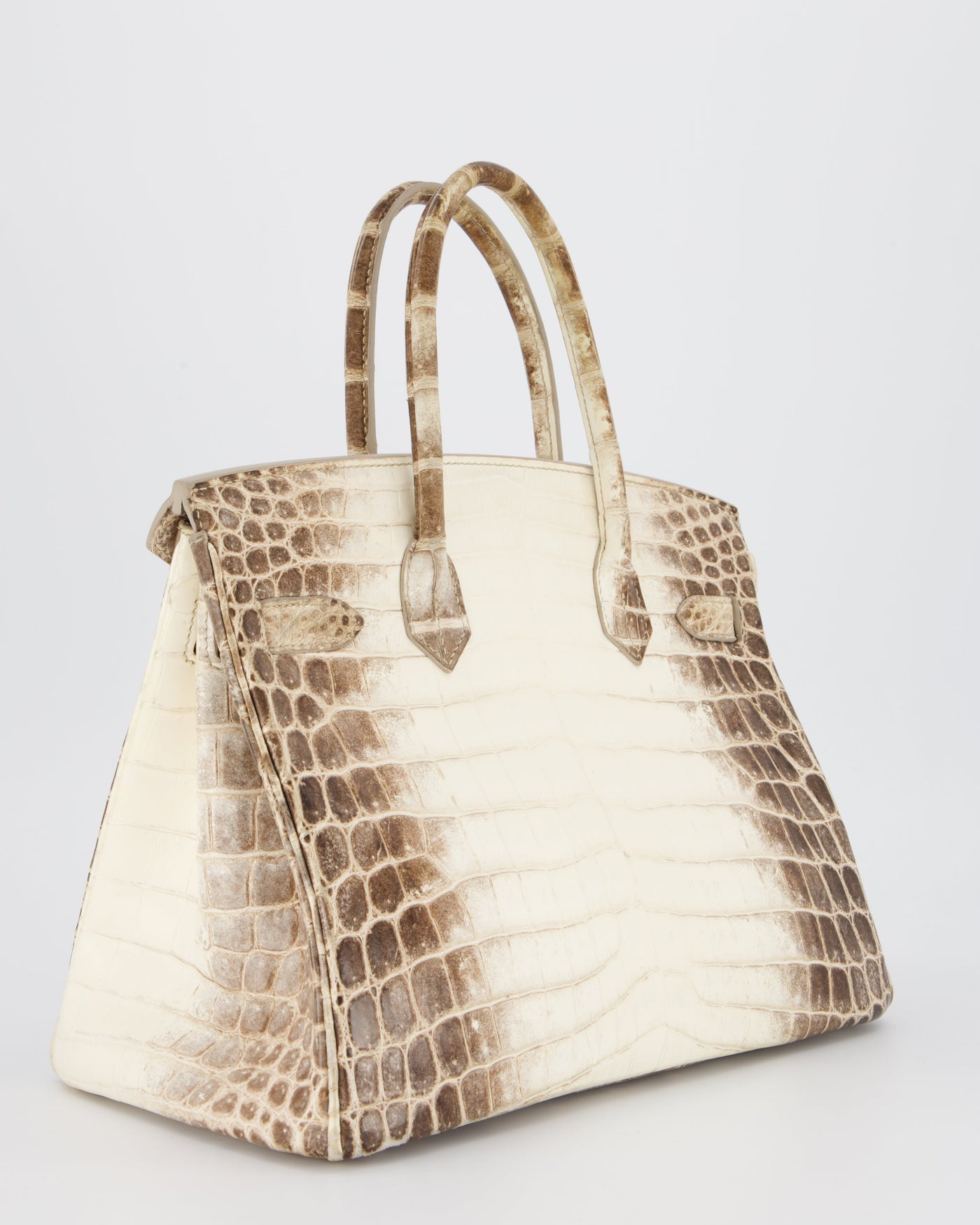 *SUPER RARE* Hermes Birkin 30 Retourne Bag in Himalaya Crocodile Niloticus Leather with Palladium Hardware - Product Image 9