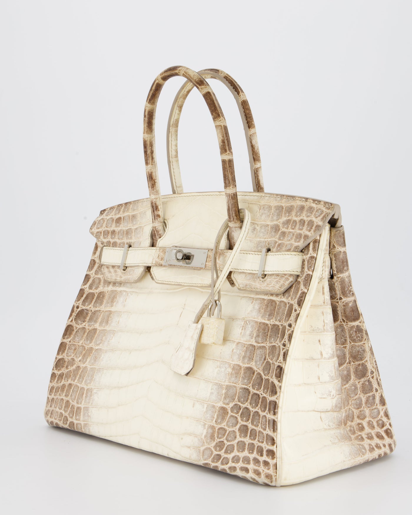 *SUPER RARE* Hermes Birkin 30 Retourne Bag in Himalaya Crocodile Niloticus Leather with Palladium Hardware - Product Image 11