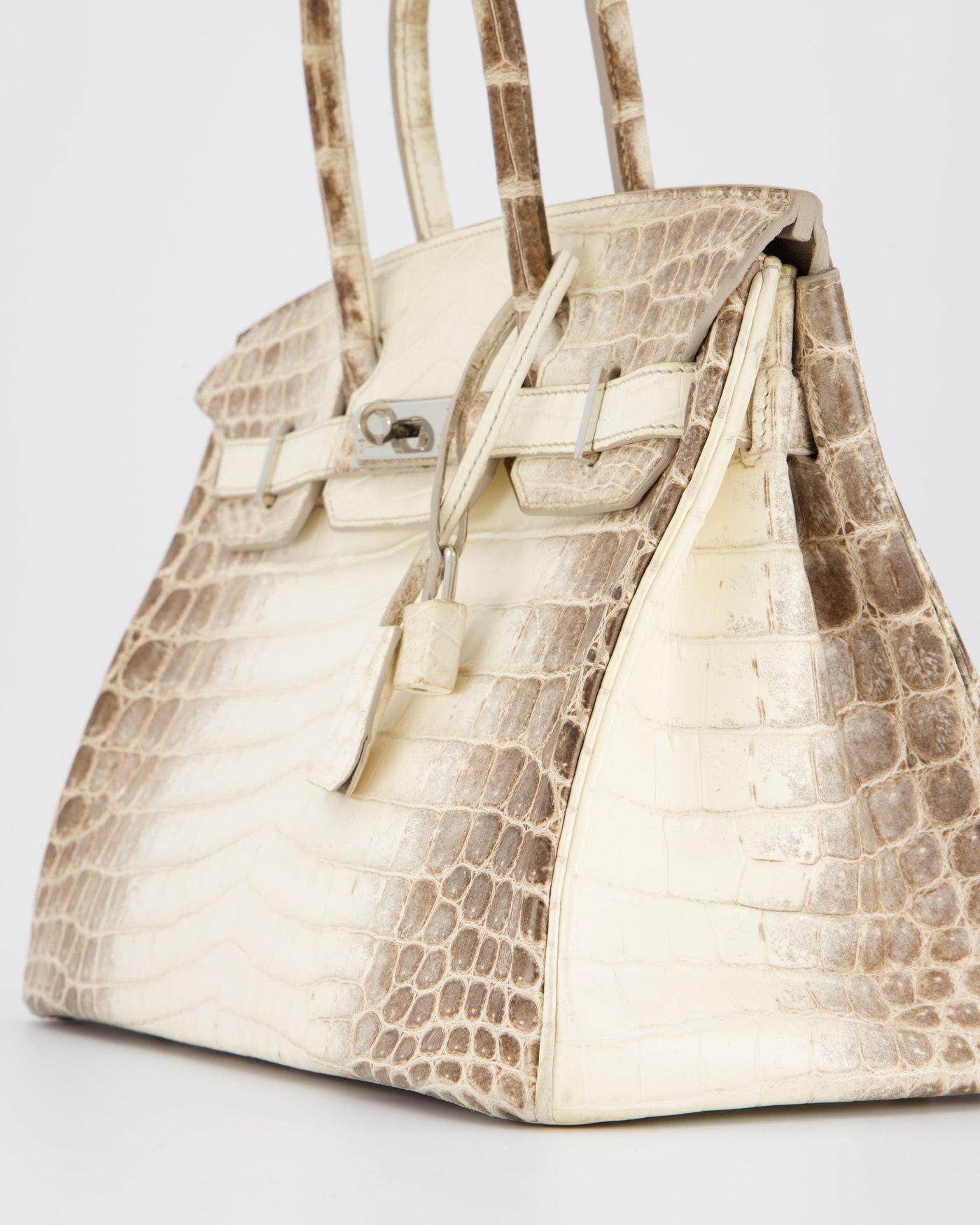 *SUPER RARE* Hermes Birkin 30 Retourne Bag in Himalaya Crocodile Niloticus Leather with Palladium Hardware - Product Image 13