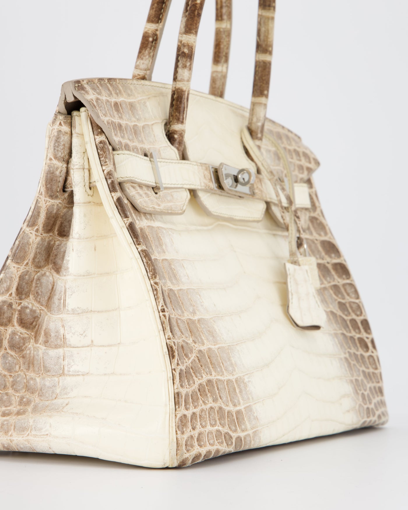 *SUPER RARE* Hermes Birkin 30 Retourne Bag in Himalaya Crocodile Niloticus Leather with Palladium Hardware - Product Image 14