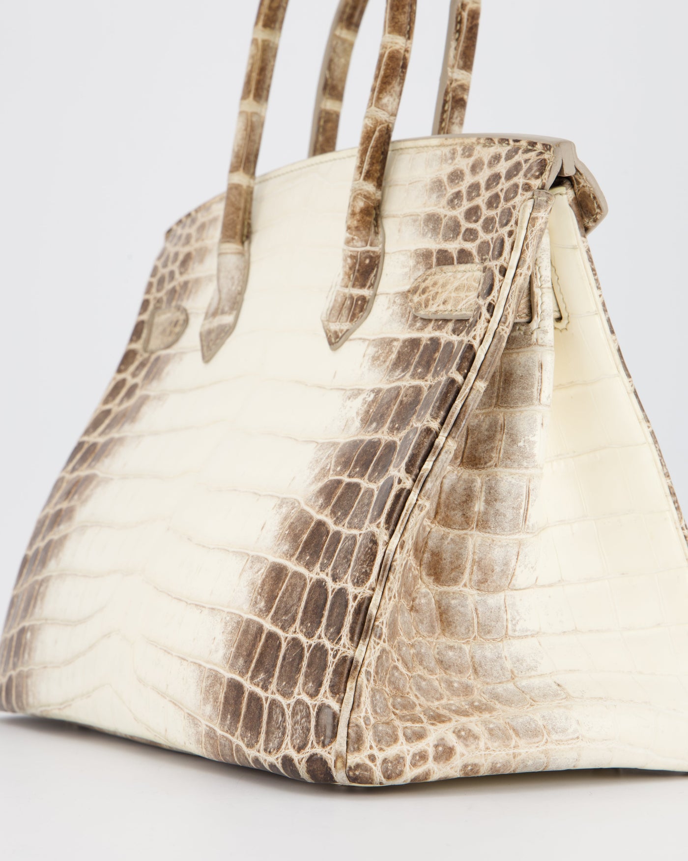 *SUPER RARE* Hermes Birkin 30 Retourne Bag in Himalaya Crocodile Niloticus Leather with Palladium Hardware - Product Image 15
