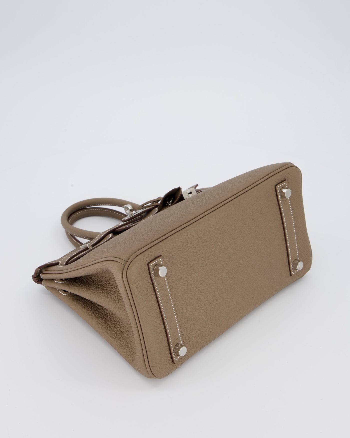 Hermes Birkin 25 Retourne Bag in Etoupe Togo Leather with Palladium Hardware - Product Image 16