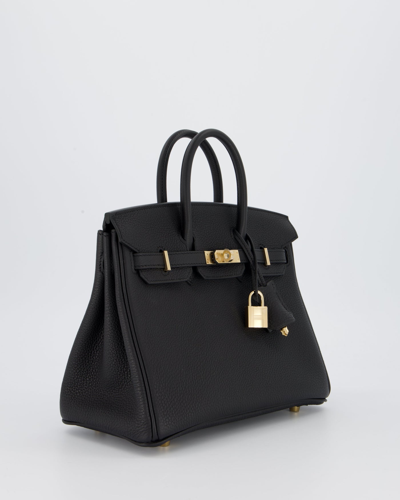 *SUPER RARE* Hermes Birkin 25 Retourne Bag in Noir Togo Leather with Permabrass Hardware - Product Image 3