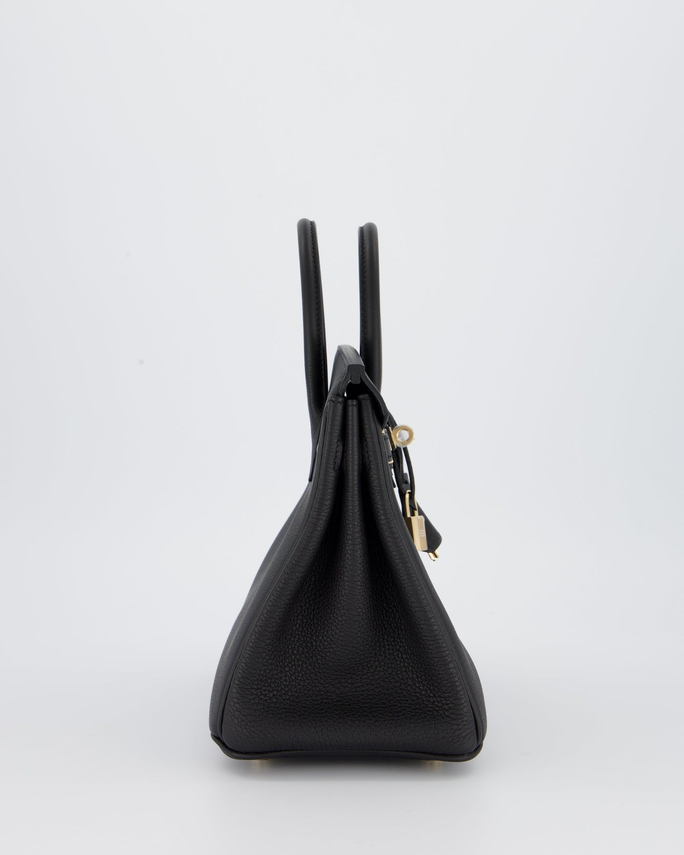 *SUPER RARE* Hermes Birkin 25 Retourne Bag in Noir Togo Leather with Permabrass Hardware - Product Image 4