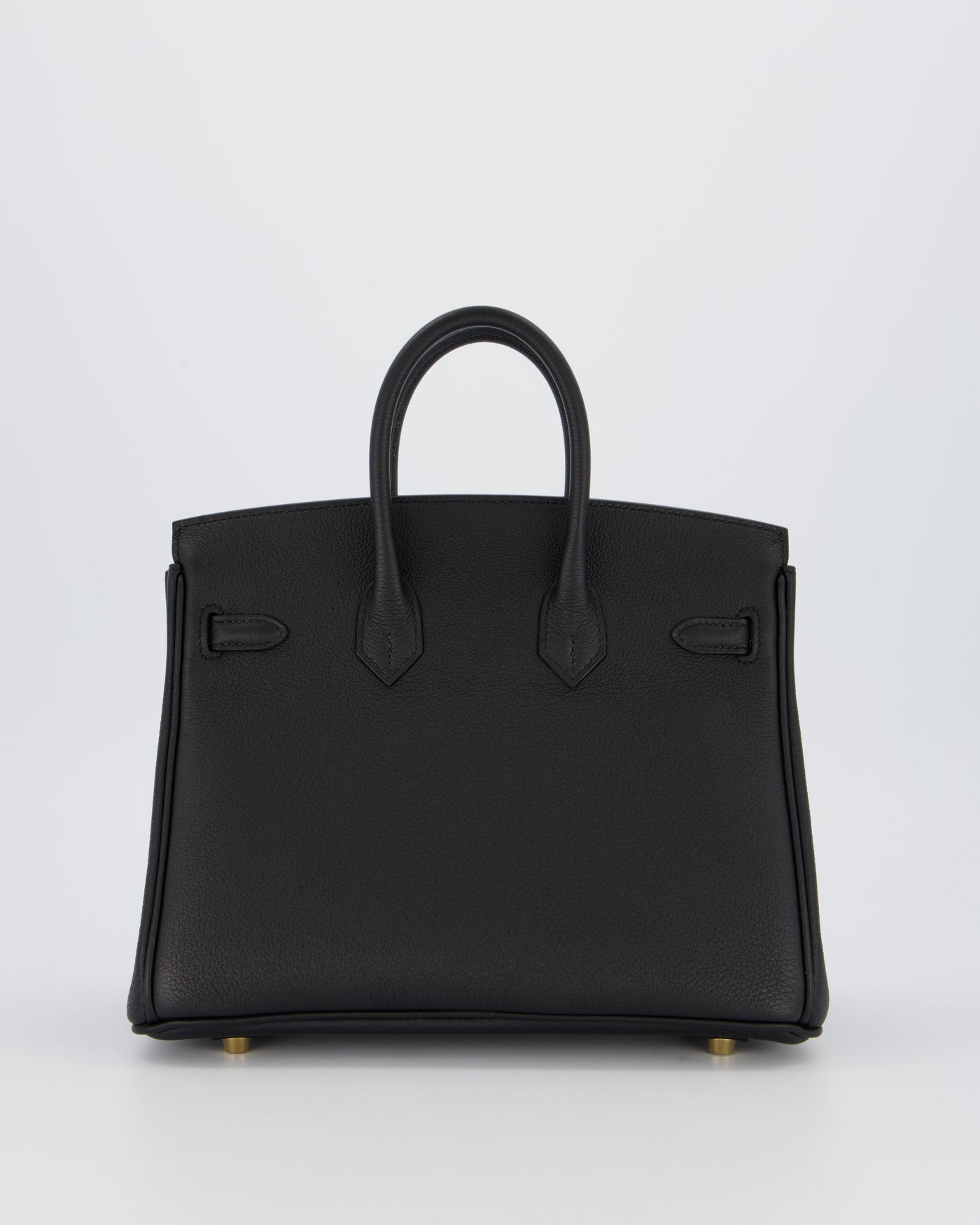 *SUPER RARE* Hermes Birkin 25 Retourne Bag in Noir Togo Leather with Permabrass Hardware - Product Image 6