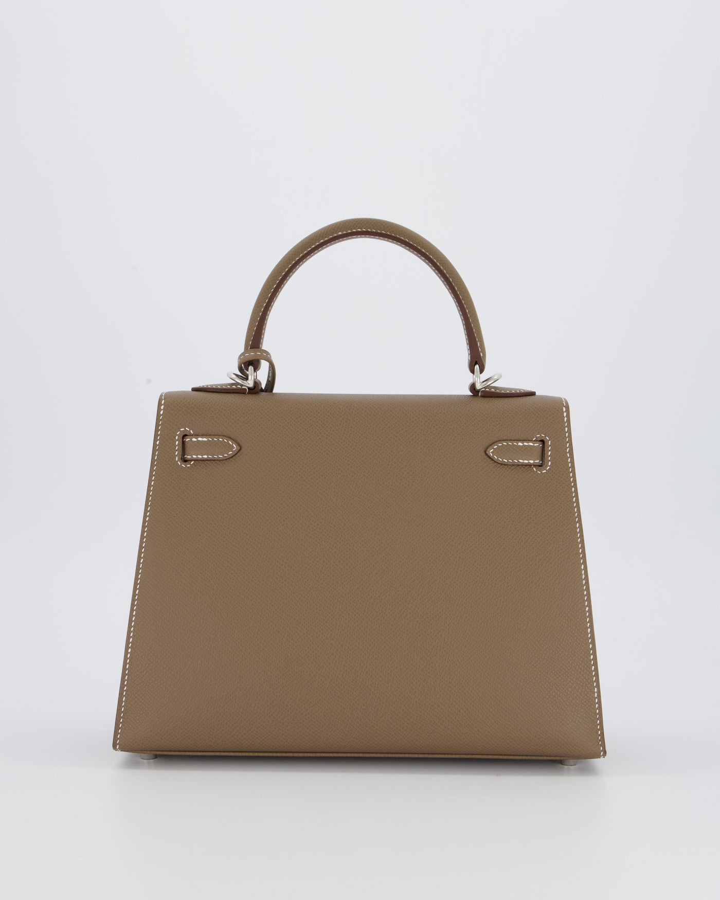 Hermes Kelly 25 Sellier Bag in Etoupe Epsom Leather with Palladium Hardware - Product Image 7