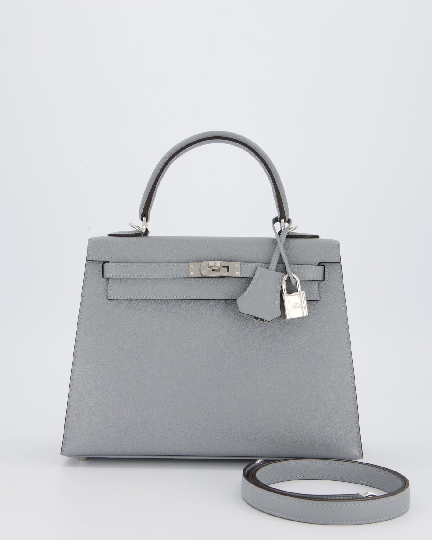 Hermes Kelly 25 Sellier Bag in Gris Pantin Epsom Leather with Palladium Hardware - Product Image 2