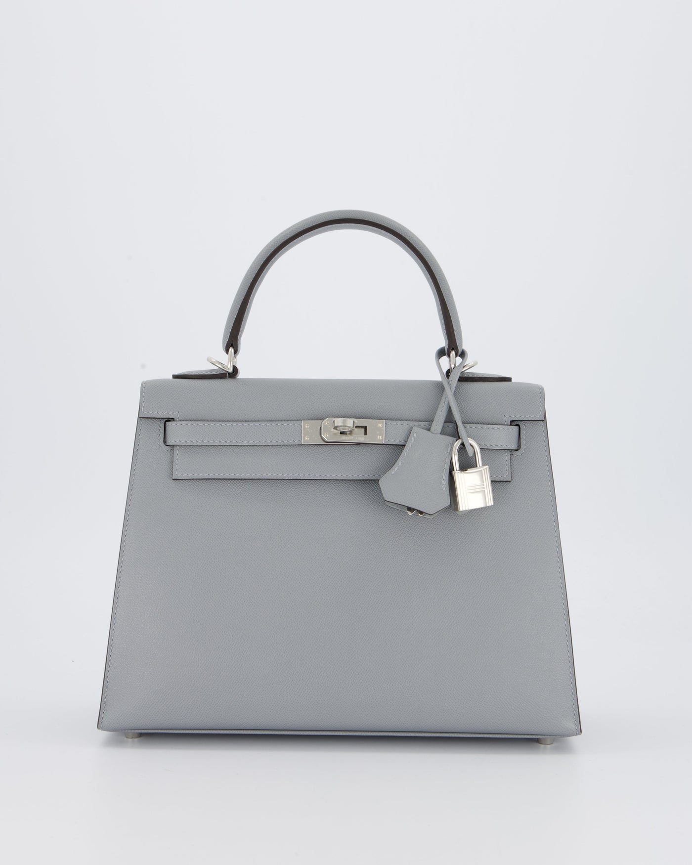Hermes Kelly 25 Sellier Bag in Gris Pantin Epsom Leather with Palladium Hardware - Product Image 4