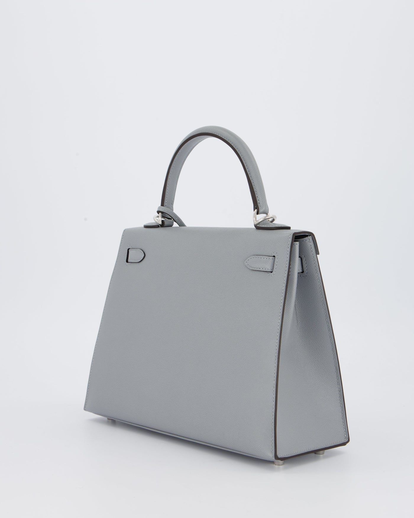 Hermes Kelly 25 Sellier Bag in Gris Pantin Epsom Leather with Palladium Hardware - Product Image 7