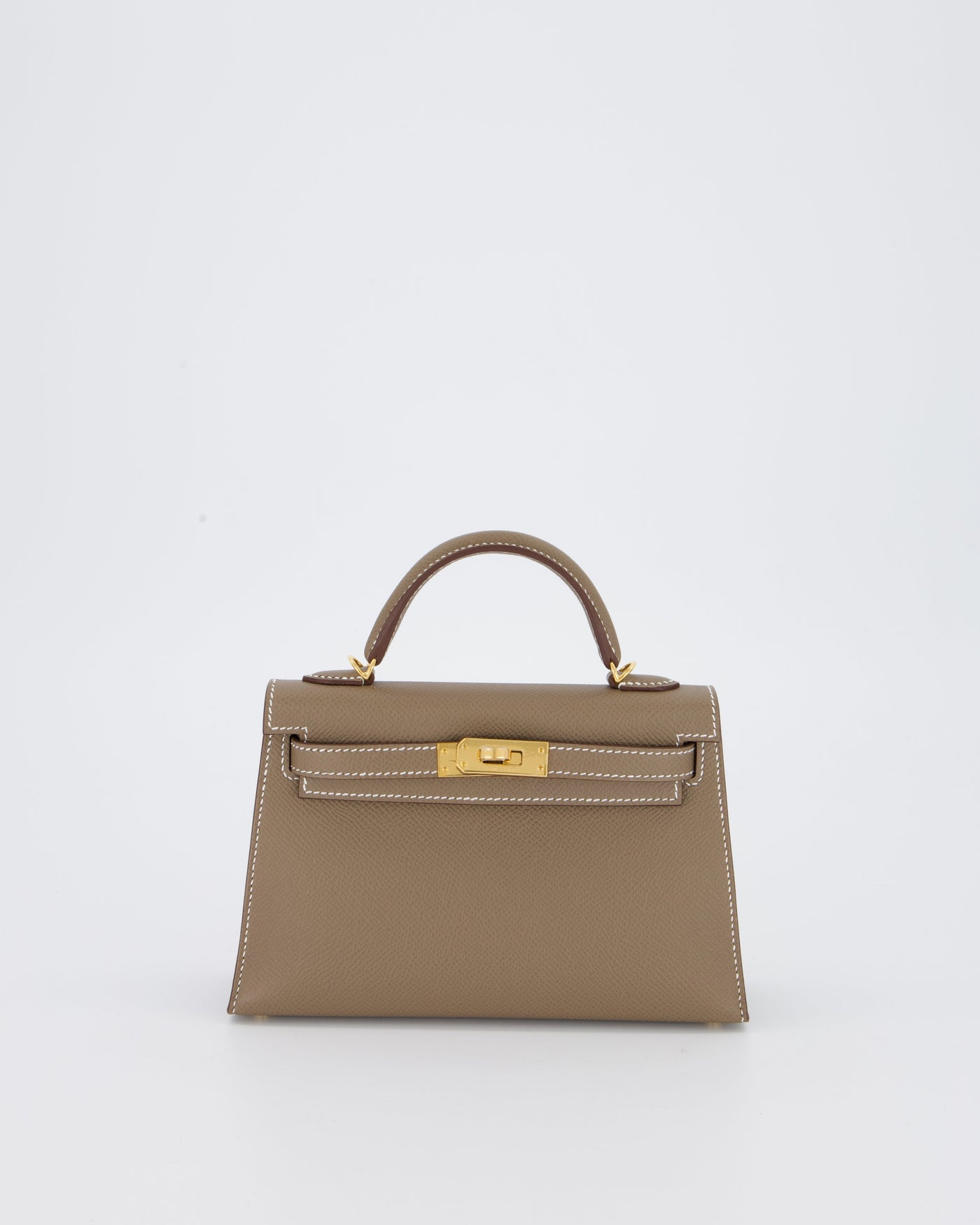 *HOT* Hermes Mini Kelly II 20 Bag in Etoupe Epsom Leather with Gold Hardware - Product Image 2