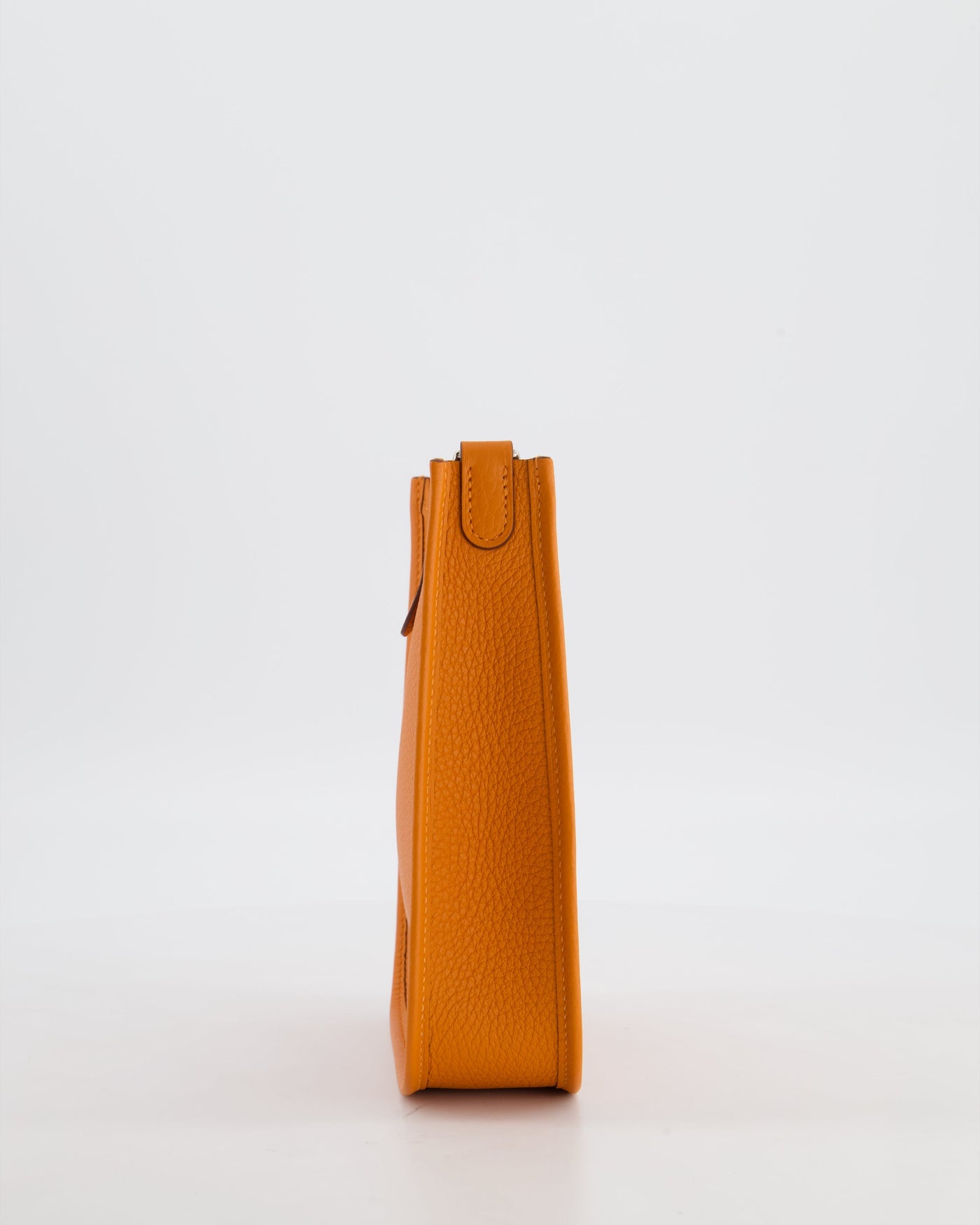 Hermes Mini Evelyne Bag in Orange Clemence Leather with Palladium Hardware - Product Image 4