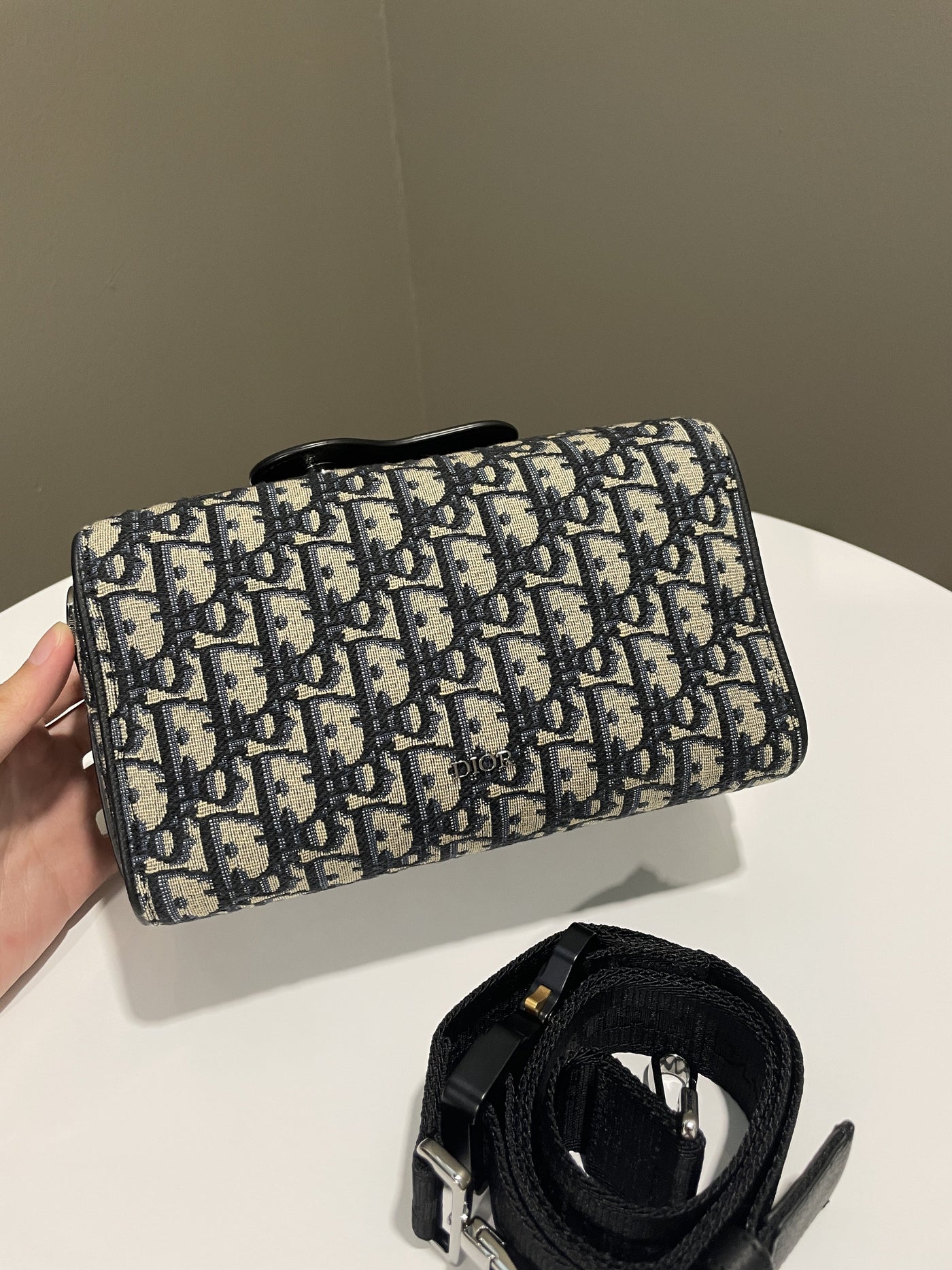 Dior Lingot 22 Bag Blue Dior Oblique | Studio Nafay