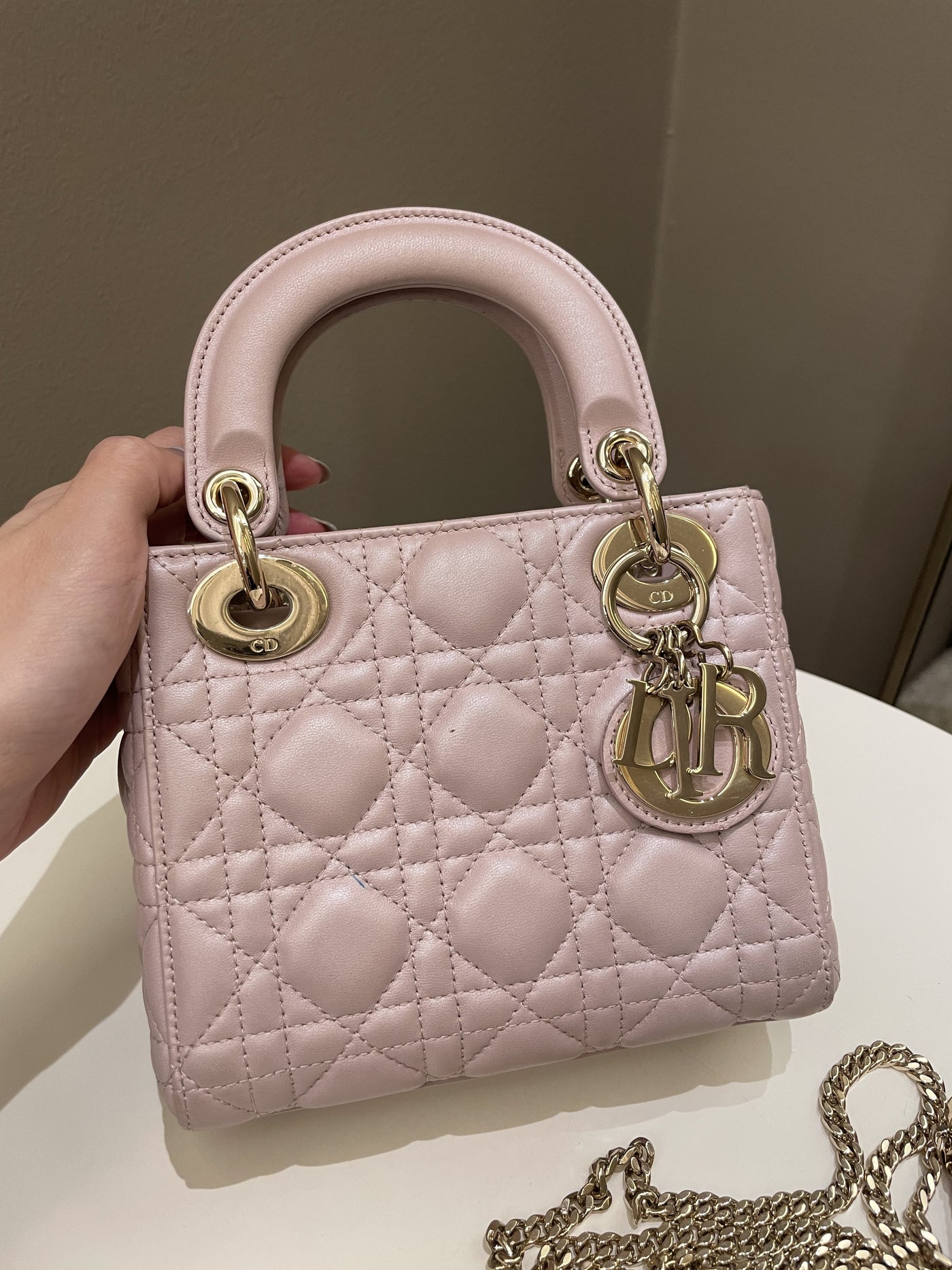 Dior Lady Dior Mini Lotus Pink Lilac - Product Image 3