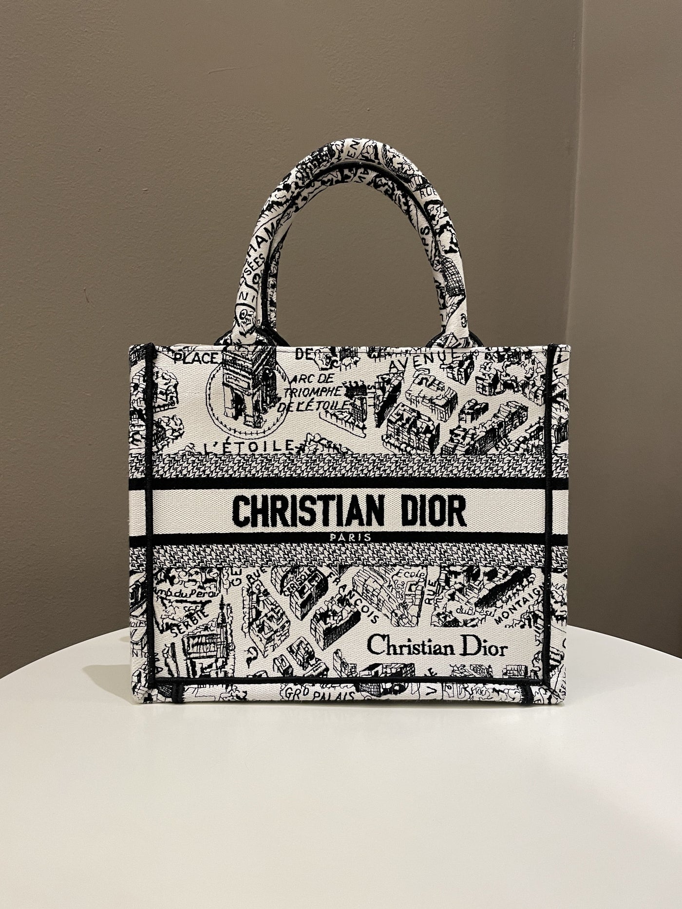 Dior Plan de Paris Book Tote White / Black - Product Image 2