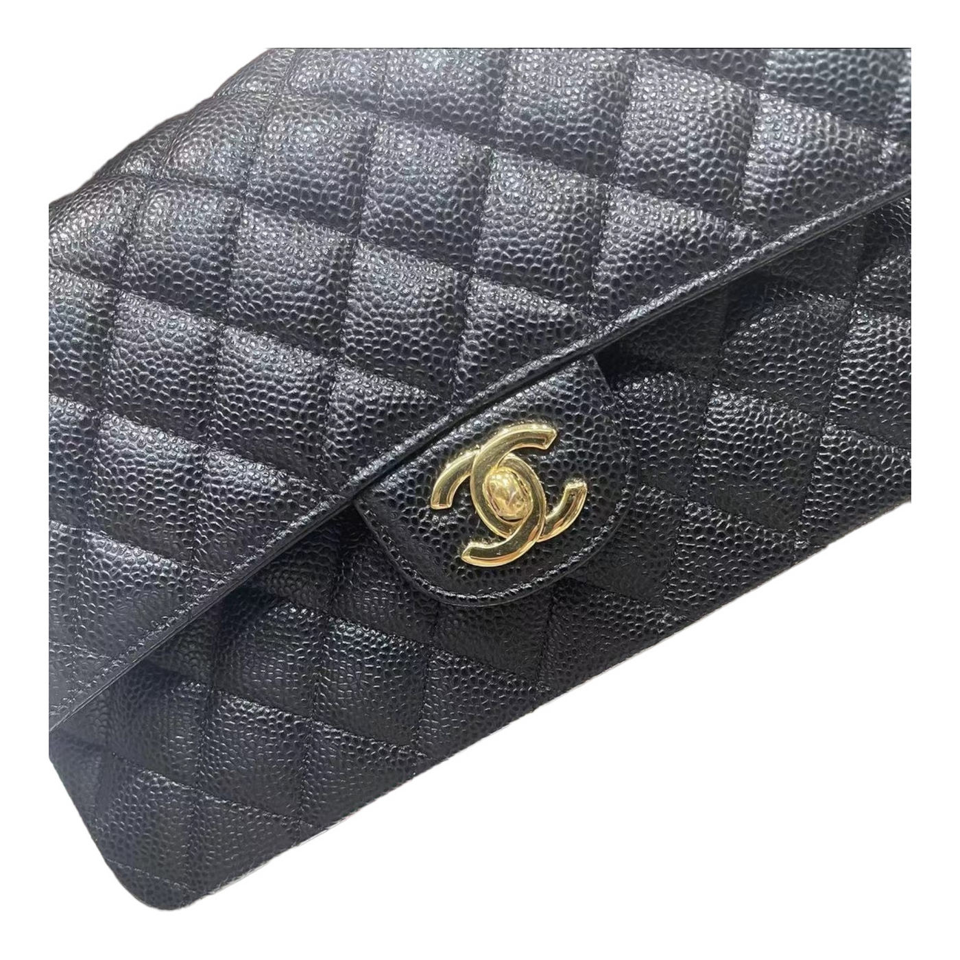 CHANEL CLASSIC Black Caviar Medium Flap Bag | Studio Nafay