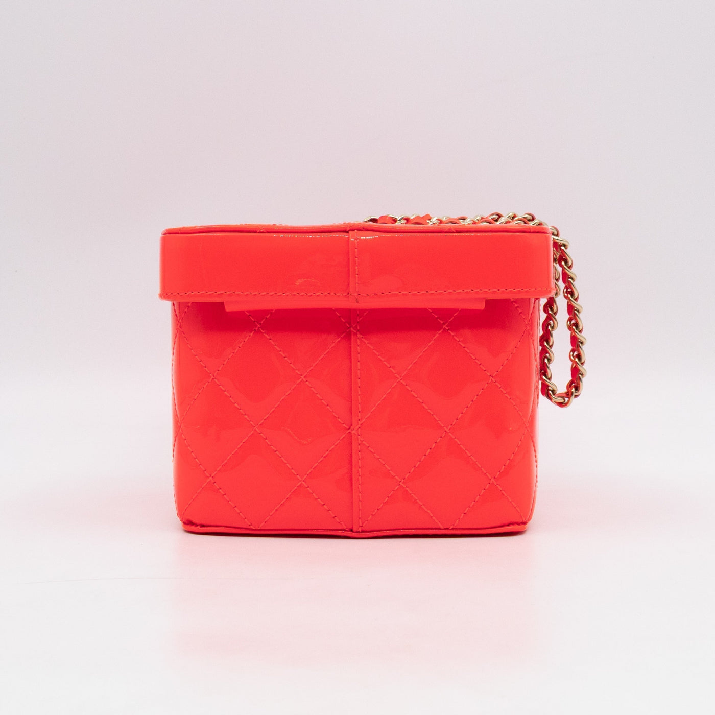Vanity Case Minaudiere Pink Patent Leather - Product Image 3