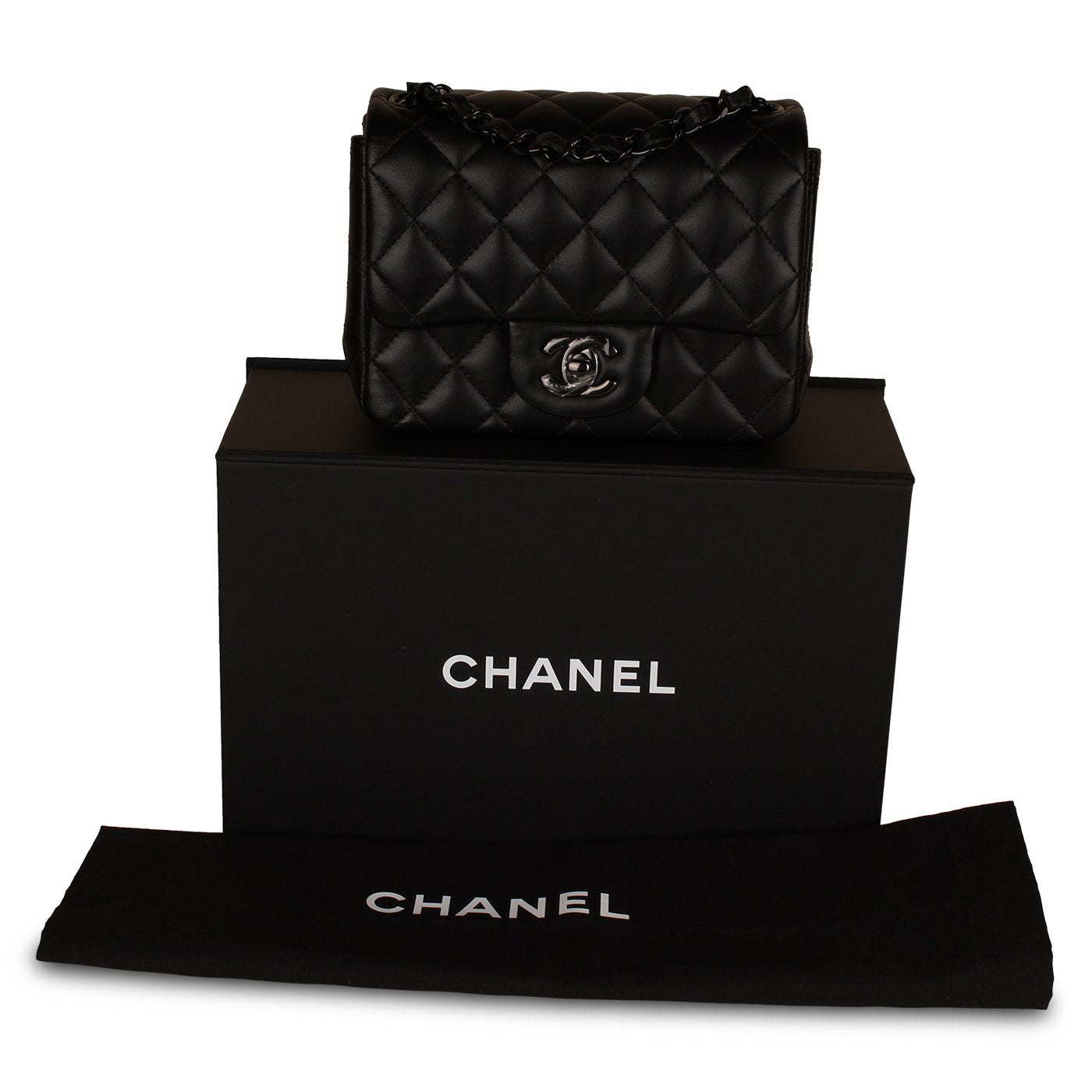 Classic Flap Bag - Mini Square So Black - Product Image 9