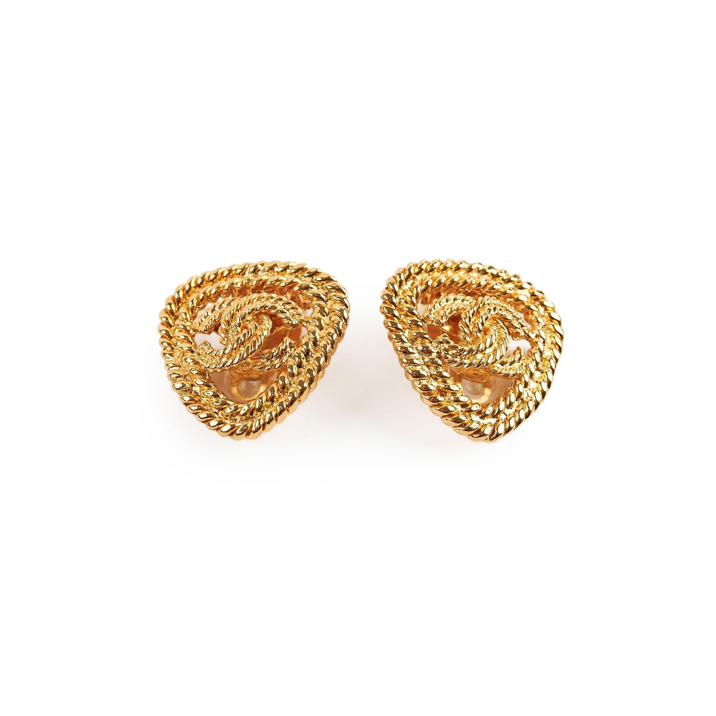 Chanel CC Triangle Clip-on Earrings | Studio Nafay