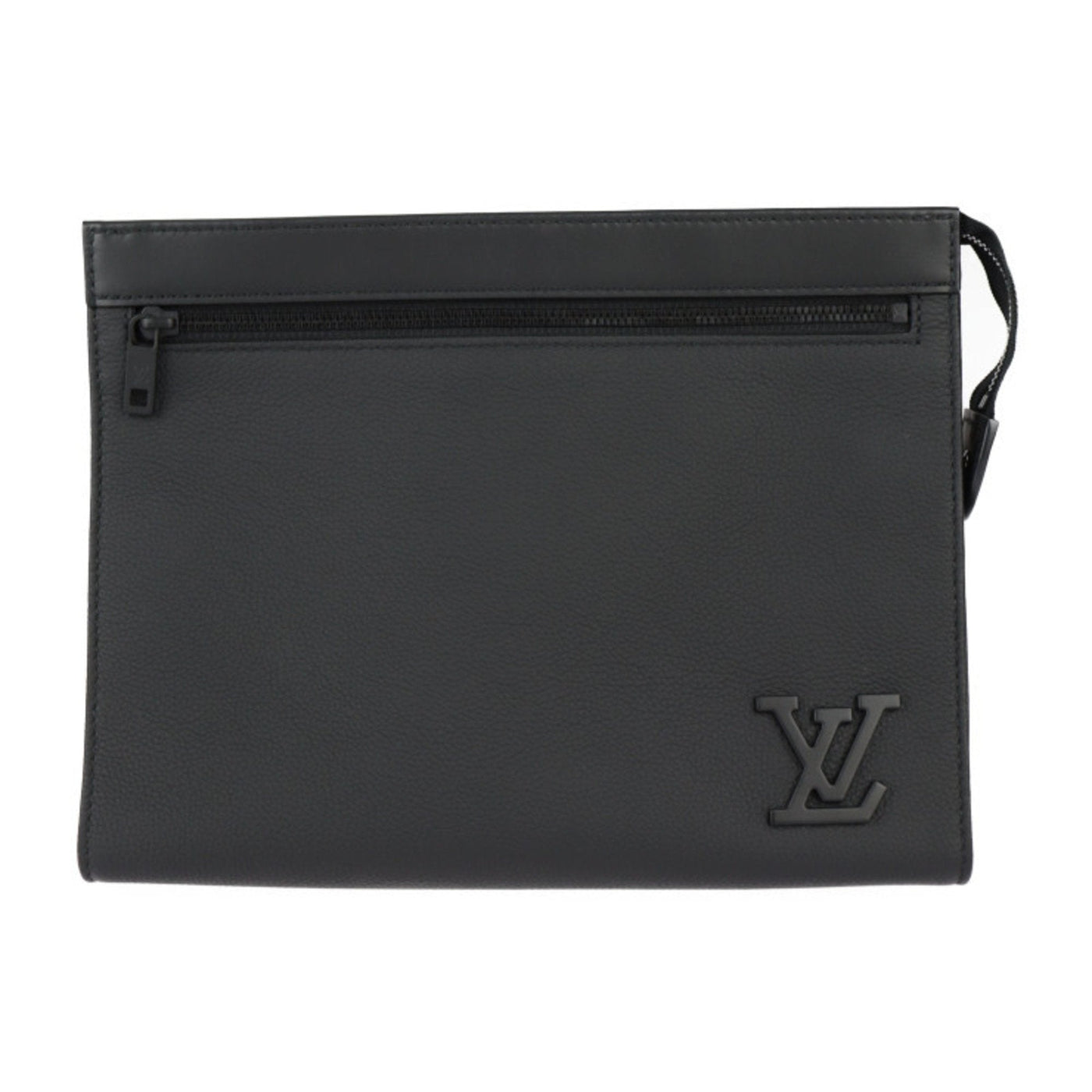 Louis Vuitton Leather Clutch Bag Handbag Shoulder Bag