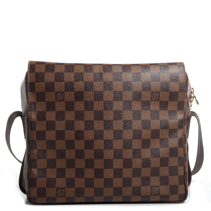 Louis Vuitton Damier Naviglio Shoulder Bag in Brown