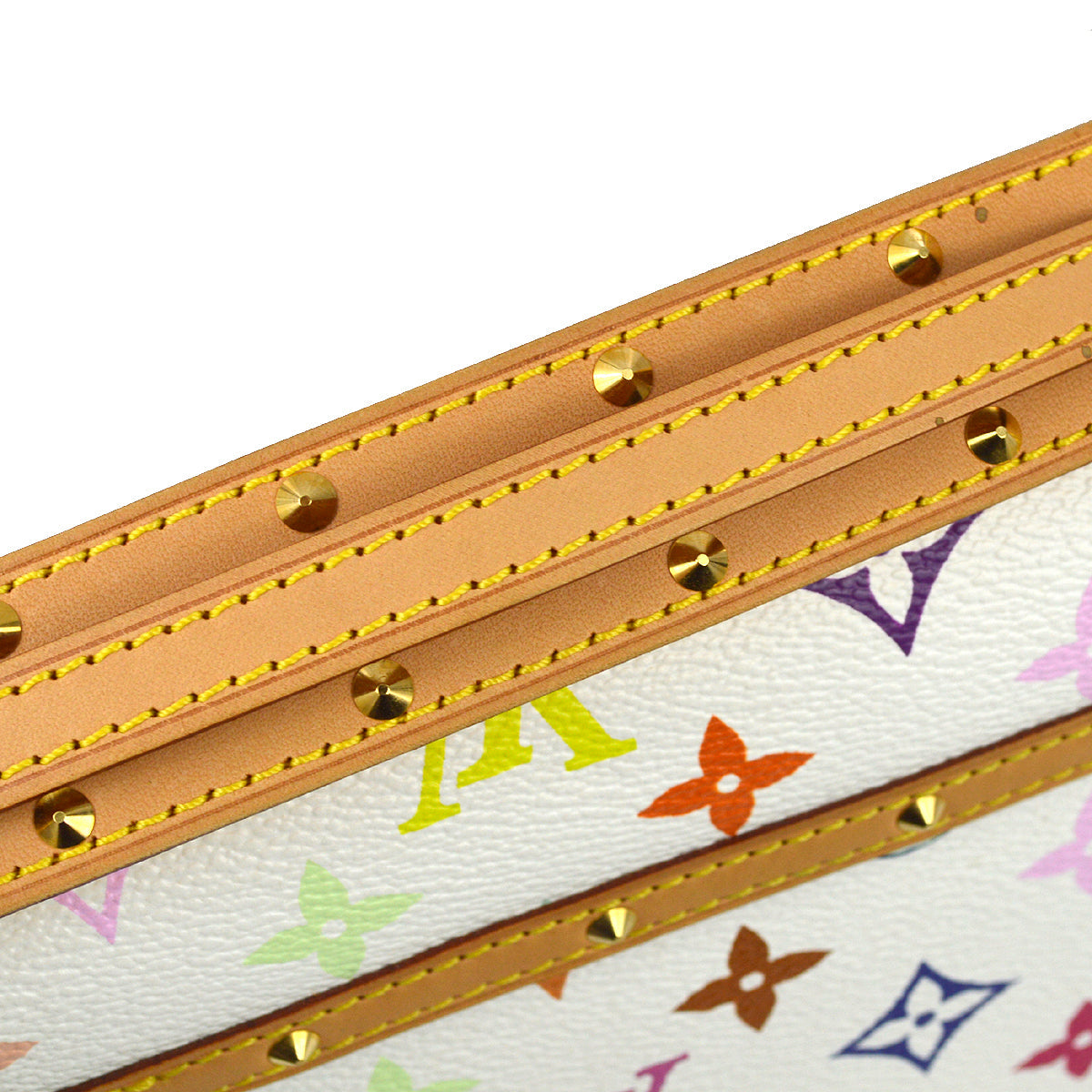 Louis Vuitton White Eye Love Monogram Pochette Eye Miss You