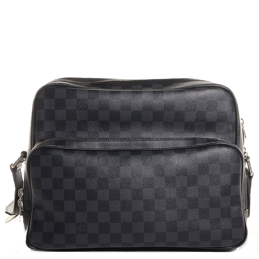 Louis Vuitton Damier Graphite Io Shoulder Bag in Black and Grey