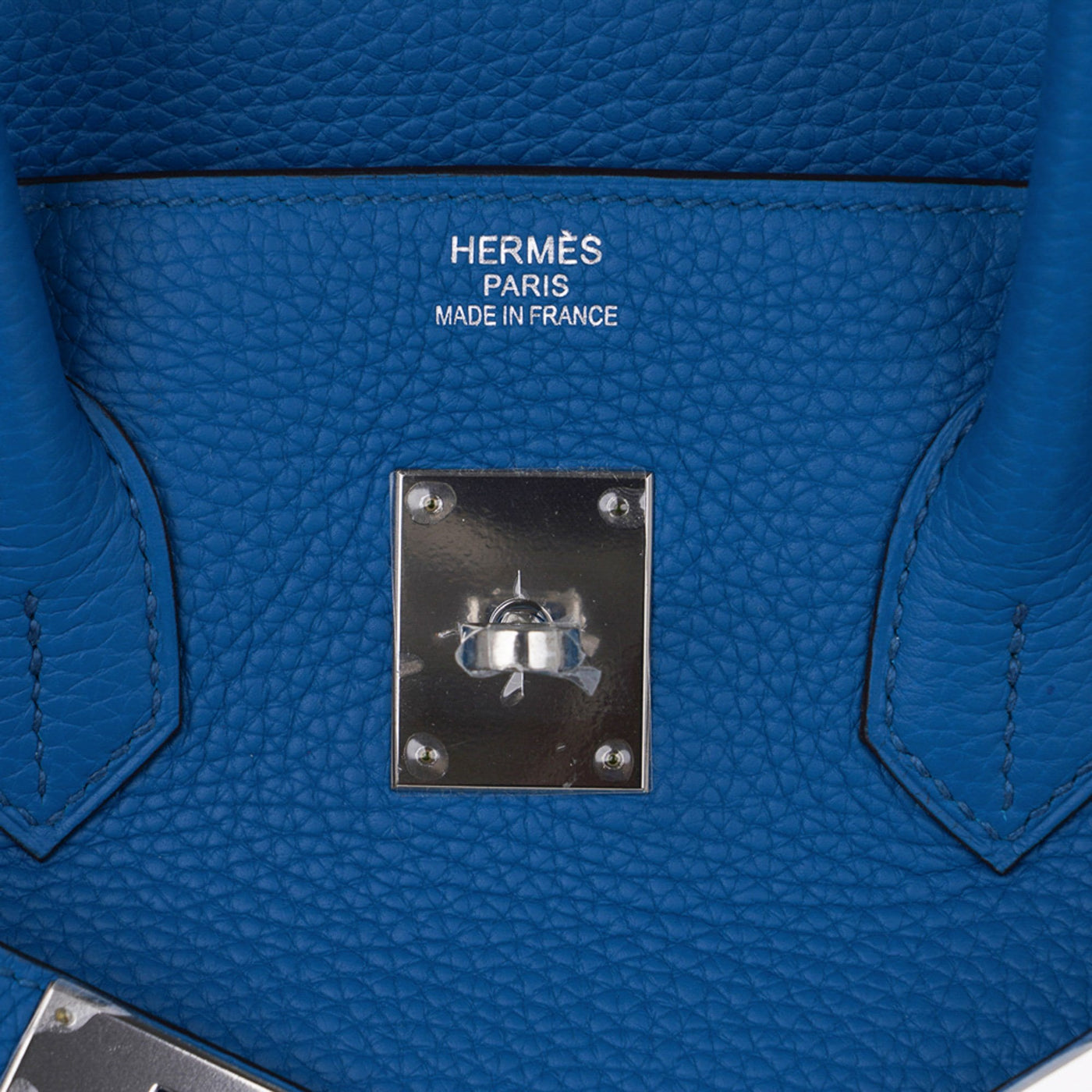 Hermes Birkin 35 Hermes Bag Rich Blue Izmir Clemence Palladium - Product Image 3