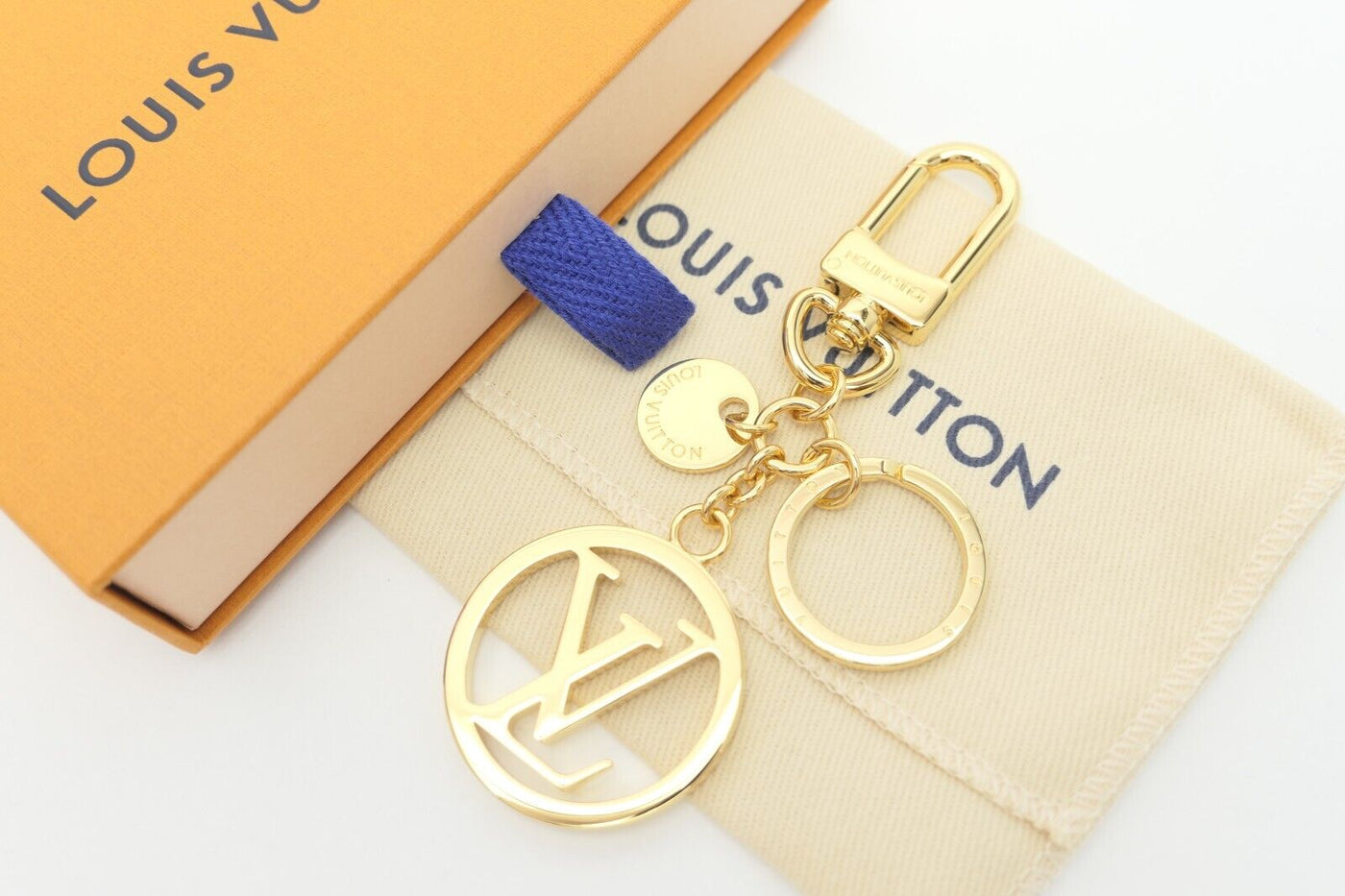 Louis Vuitton Metal Gold Porte Cles