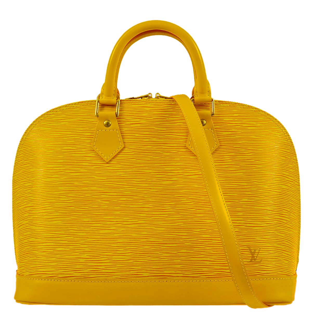 Louis Vuitton Yellow Alma Epi