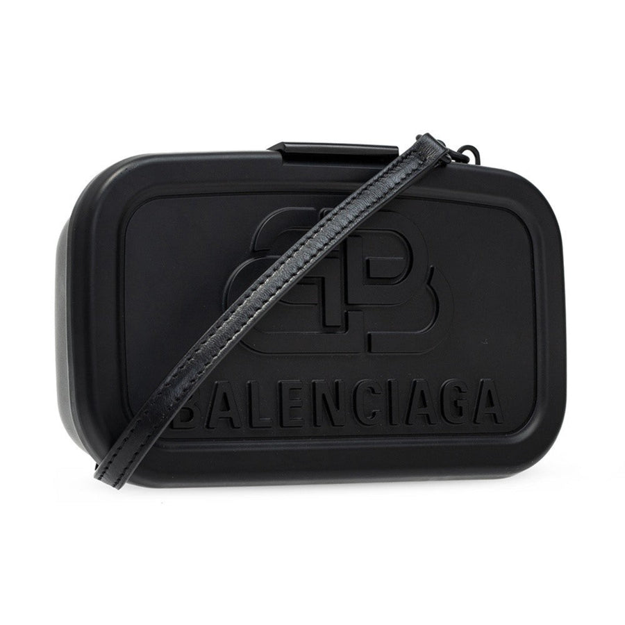 Balenciaga Lunch Box Black Small Shoulder Bag | Studio Nafay