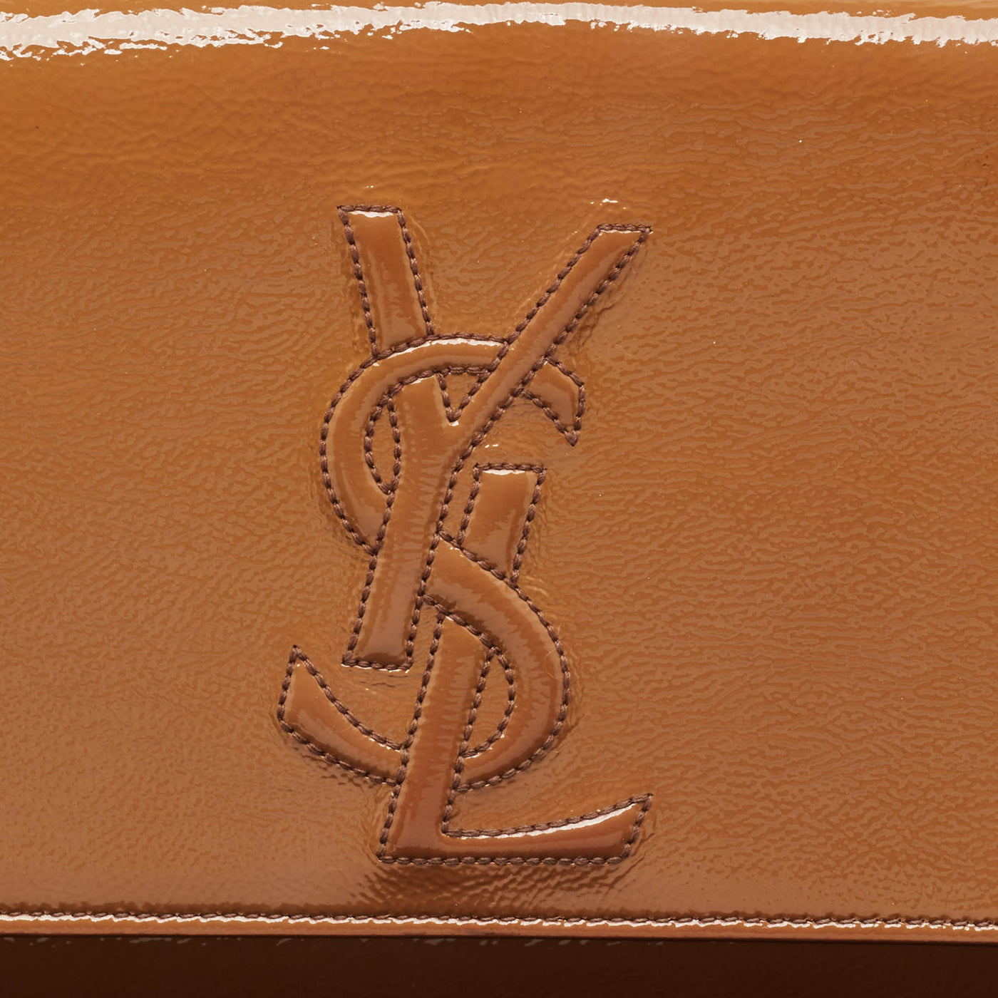 Saint Laurent Beige Patent Leather Belle De Jour Clutch - Product Image 4