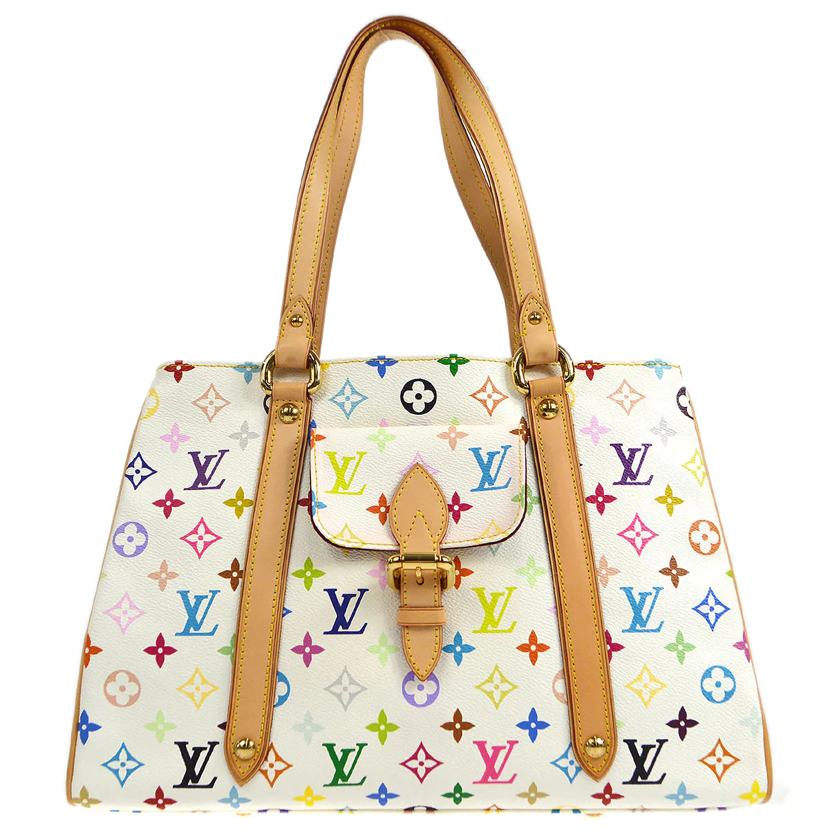Louis Vuitton Monogram Multicolor Aurelia MM in White Multicolor
