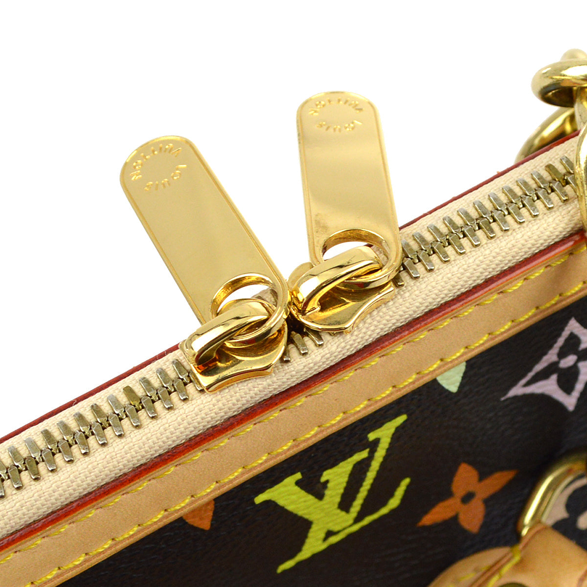 Louis Vuitton Black Monogram Multicolor Gracie MM in Black