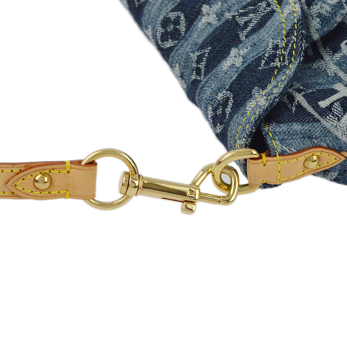 Louis Vuitton Blue Monogram Denim Mini Pleaty Raye Handbag in Blue