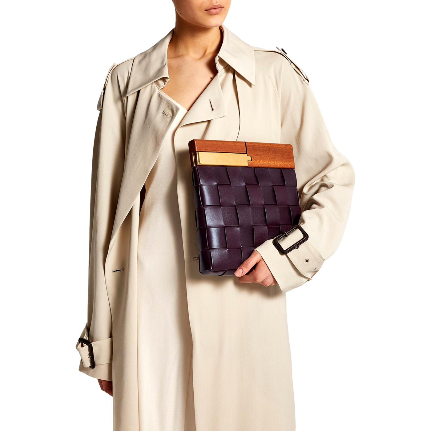 Bottega Veneta 'BV SNAP' Burgundy Mogano Grape Handbag - Product Image 4