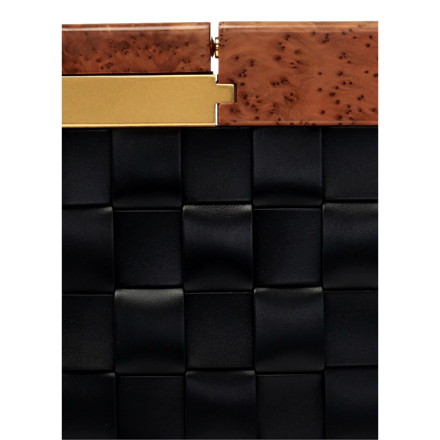 Bottega Veneta 'BV SNAP' Mogano Black Clutch - Product Image 3