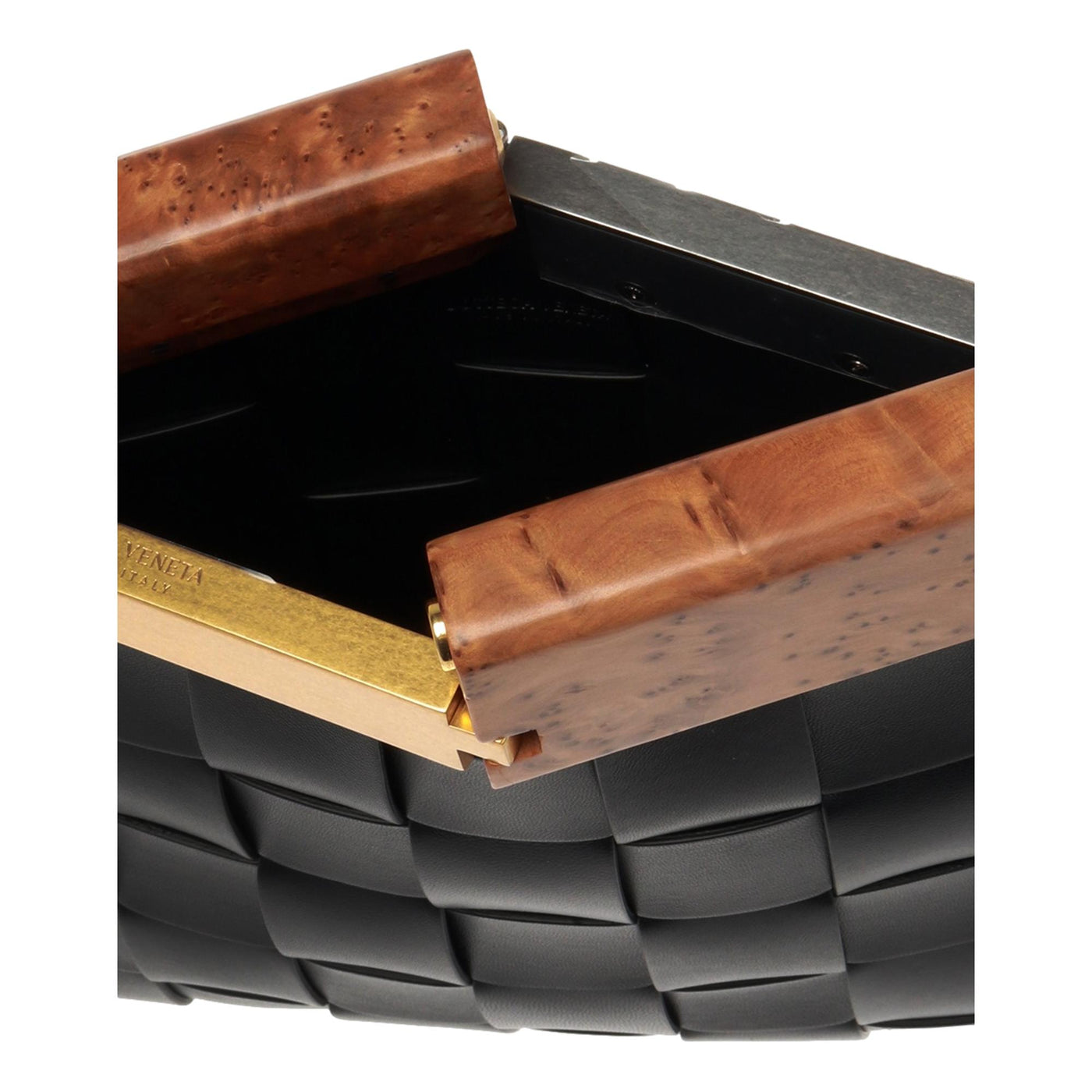 Bottega Veneta 'BV SNAP' Mogano Black Clutch - Product Image 4