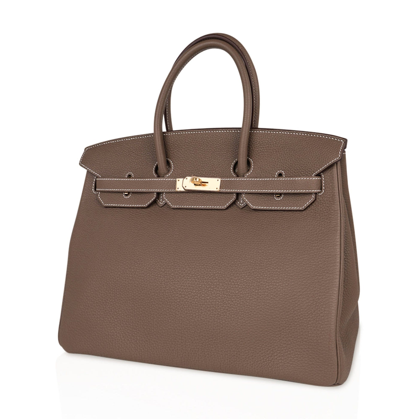 Hermes Birkin 35 Bag Etoupe Gold Hardware Togo Leather Neutral Taupe - Product Image 4