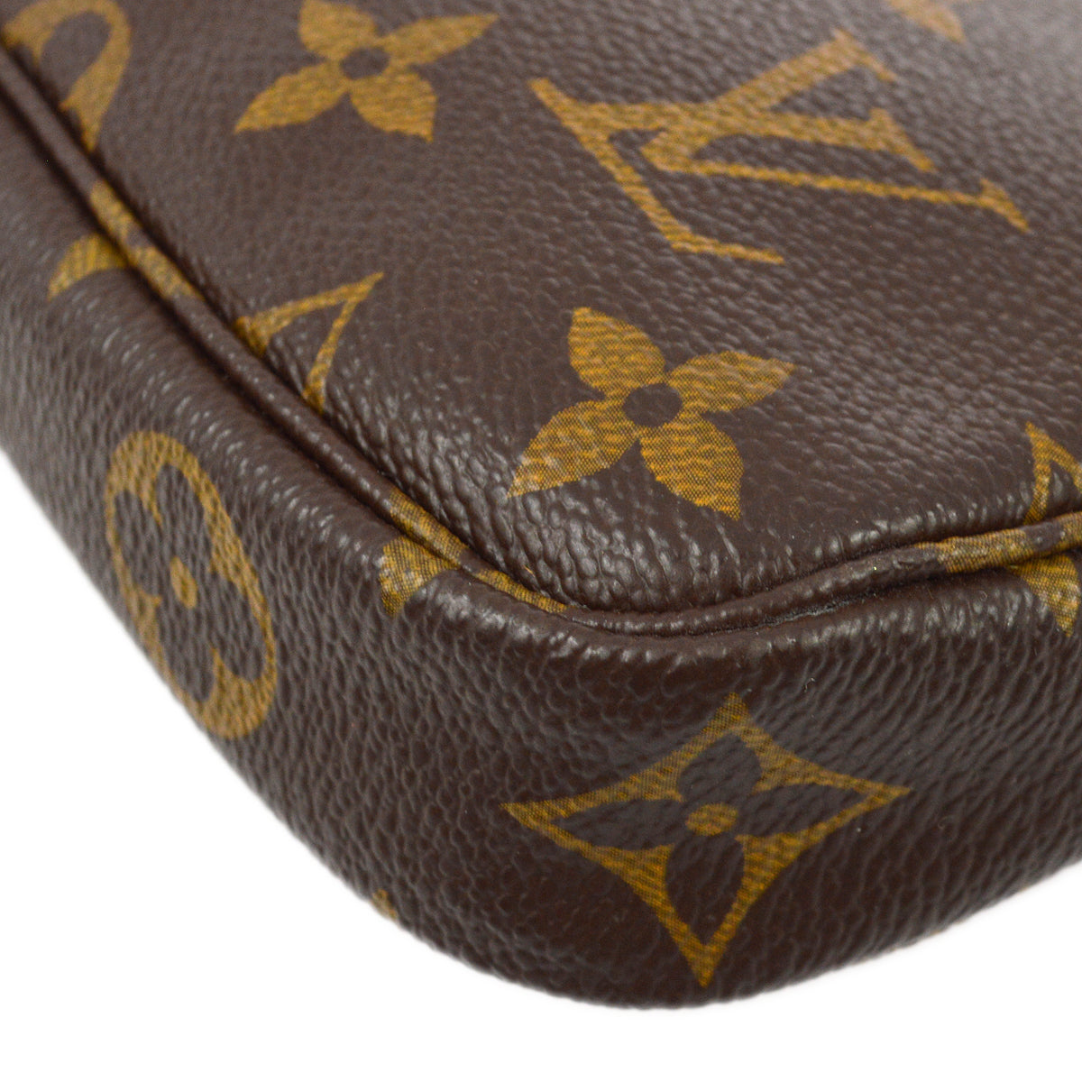 Louis Vuitton Monogram Mini Pochette Accessoires Handbag in Brown