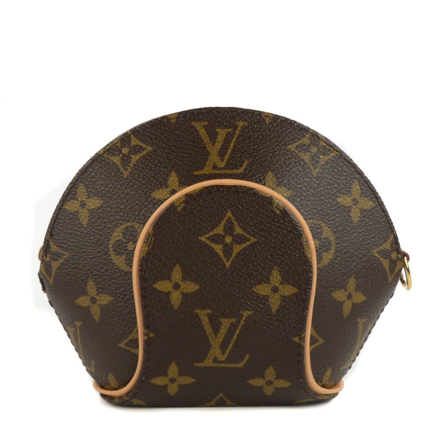 Louis Vuitton Monogram Mini Ellipse Pouch Bag in Brown