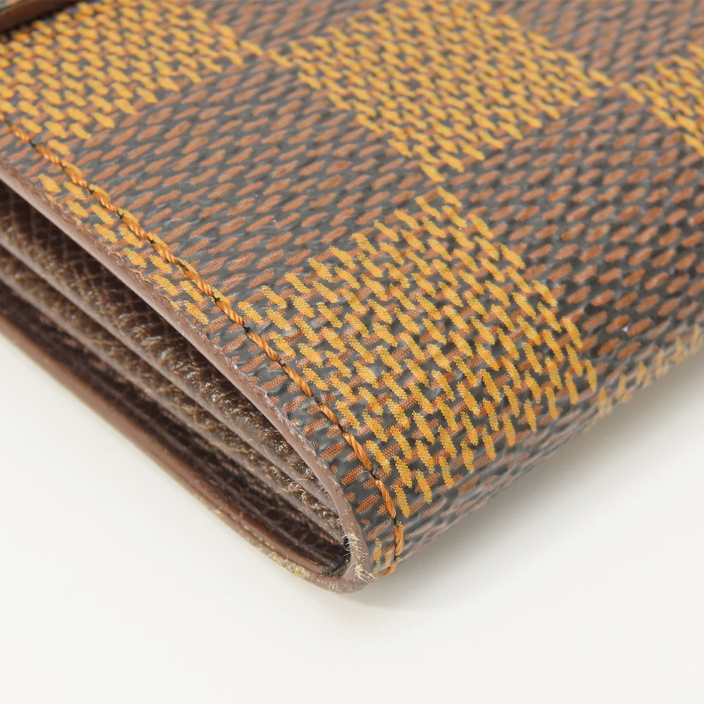 Louis Vuitton Ebene Damier Canvas Long Wallet (Bi-Fold)