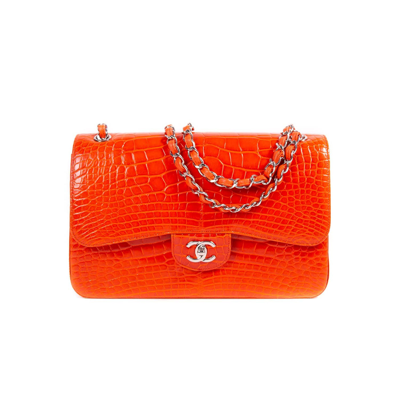 Chanel Classic Crocodile Jumbo Double Flap Bag | Studio Nafay