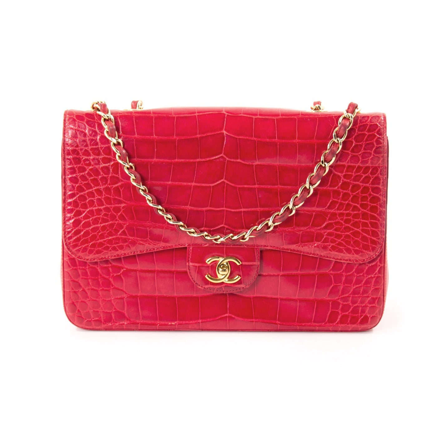 Chanel Classic Crocodile Jumbo Single Flap Bag | Studio Nafay