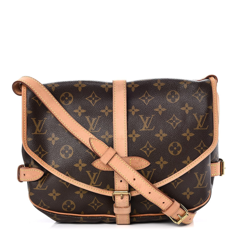 Louis Vuitton Monogram Saumur 30 in Brown